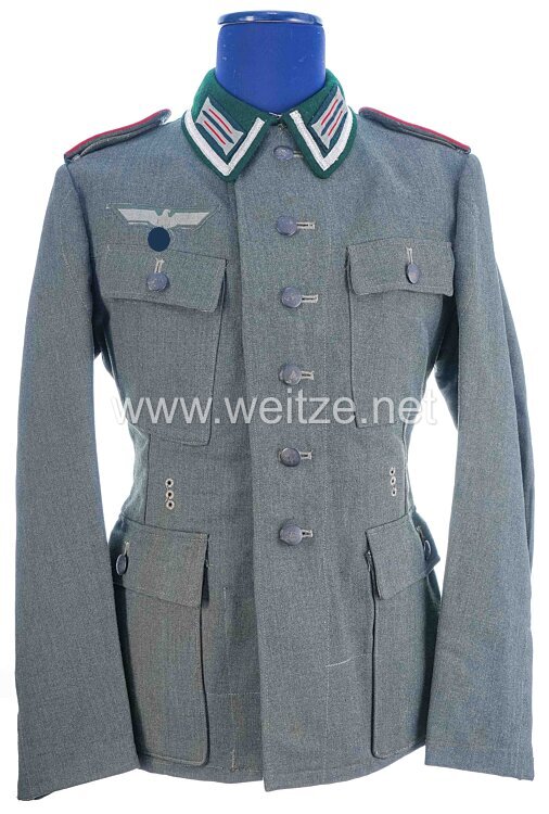 Wehrmacht Heer Feldbluse M 43 für einen Unteroffizier der Artillerie Bild 2