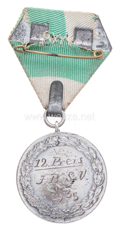 III. Reich - tragbare Preismedaille "Hitler-Bismarck 1935" Bild 2